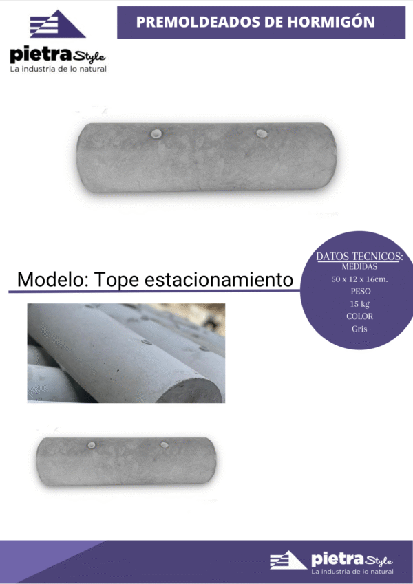 Tope de Estacionamiento de Hormigón