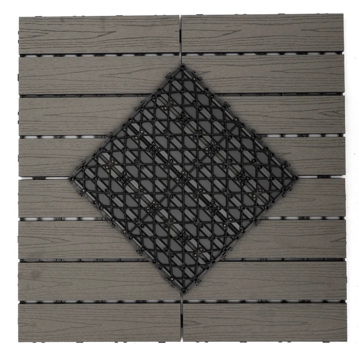 Baldosa WPC Gris 30x30cms